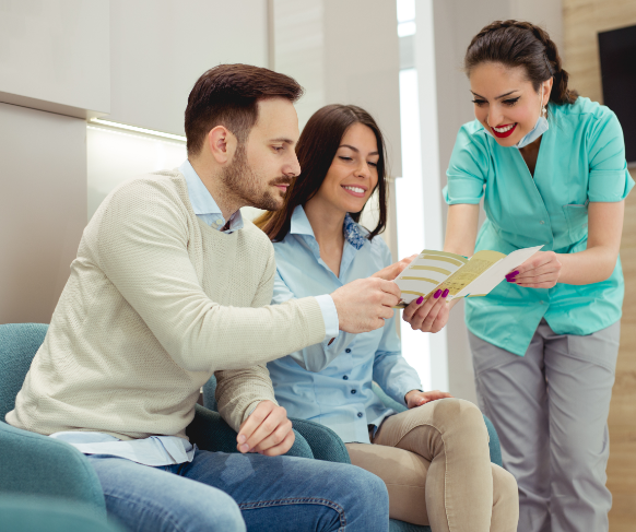 family reviewing dental financing options